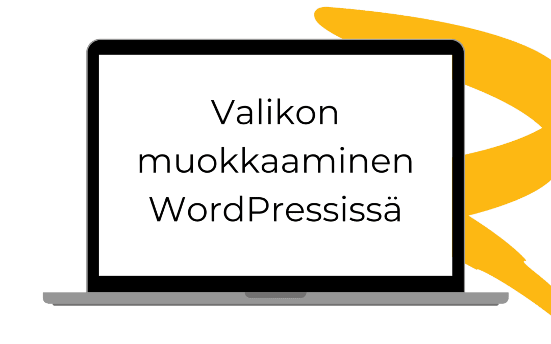 WordPress-valikon muokkaus ja päivitys