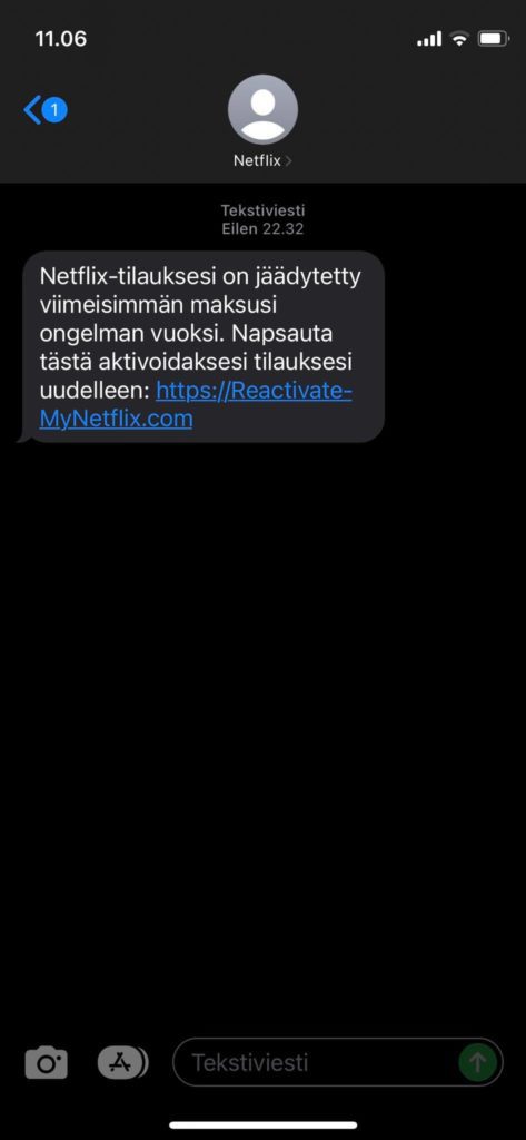 Netflix huijaus